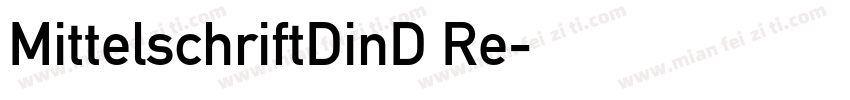 MittelschriftDinD Re字体转换